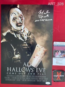 Mike Giannelli All Hallows Eve autographed signed 11x17 photo Art the Clown JSA - Picture 1 of 1