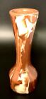 Vintage Clays In Calico Brown And Cream Marble Ceramic Vase Cardwell Montana 1976