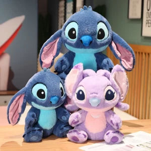 Miniso Kawaii Disney Lilo & Stitch Plush Toy Kawaii Soft Blue Purple Elf Disney - Picture 1 of 9