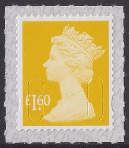 GB Machin Definitive Amber Yellow £1.60 M19L single MNH 2019 - Picture 1 of 1