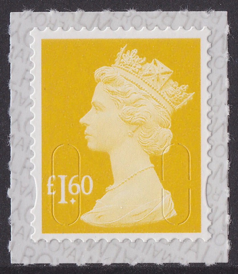 GB Machin Definitive amarillo ámbar £1,60 M19L único MNH 2019 Foto 1 de 1