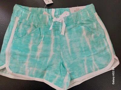 Pantalones Cortos Justice Girls Verde Menta Tie Dye Talla 12 (B8) Nuevos con Etiquetas Foto 1 de 2