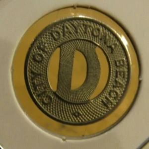 1945 City of Daytona Beach, FL Transit Bus Token - Fla. Florida - Picture 1 of 2
