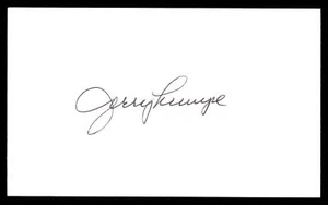 Carta indice AUTO autentica firmata JERRY LUMP YANKEES - Foto 1 di 2