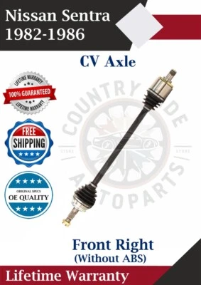 Nuevo eje CV delantero derecho OE para Nissan Sentra 1982-1986 sin ABS garantía de por vida Foto 1 de 4