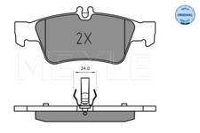 BRAKE PAD SET, DISC BRAKE MEYLE 025 233 3516 REAR AXLE FOR MERCEDES-BENZ,MERCEDE