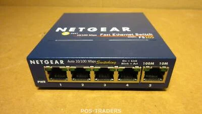 NETGEAR ProSafe FS105 v2 5-Port 10/100Mbps Unmanaged Network Switch - EXCL PSU - Bild 1 von 2
