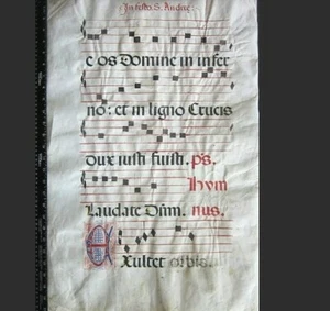 A large decorative liturgical Antiphonal c. 1500 - Picture 1 of 2