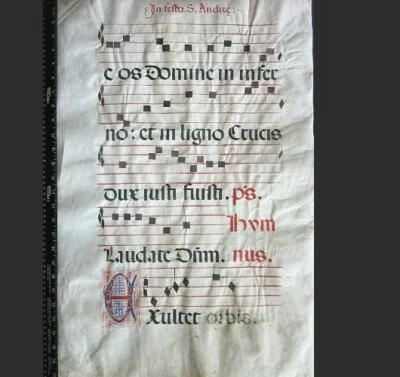 A large decorative liturgical Antiphonal c. 1500 - Image 1 of 2