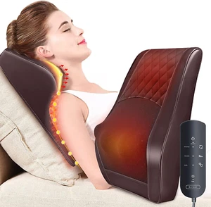 Neck and Back Massager with Heat, Back Massagers Machine, 3D Kneading Massage Pi - Picture 1 of 9
