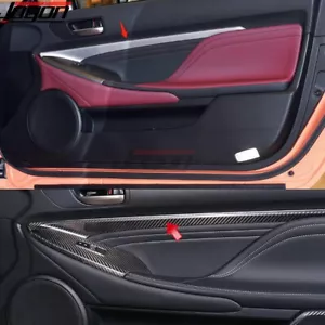 Borde bisel de manija interior de puerta de carbono para Lexus RC200t 300 350 2015 2016 2017-2022 - Imagen 1 de 9