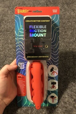 Tenikle Pro Flexible Tripod Bendable Suction Cup Camera & Phone Mount Red *NEW!* - Image 1 of 2