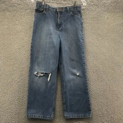 Pantalones de mezclilla Cherokee holgados cintura ajustable desgastados talla 8H Foto 1 de 4