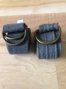 Boys Youth Children CANVAS BELT D-Rings Lot Of 2 Green Boys 12-14 Grey Boys 10S - Picture 1 of 7