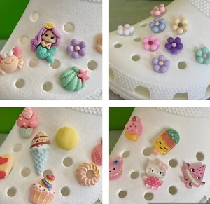 5 or 7 Pc 3D Shoe Charms Set for Clogs - Picture 1 of 38