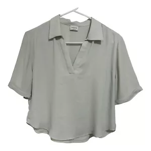 Aritzia Babaton Professor Blouse Shirt S Green - Picture 1 of 14