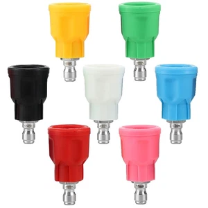 EZALOR 7Pcs Pressure Washer Nozzle Guard, Power Washer Tips with Upgraded Rub... - Picture 1 of 9