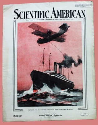 SCIENTIFIC AMERICAN MAGAZINE 23 AUGUST 1919 SCIENCE TECHNOLOGY NEWS STORIES - Image 1 of 4