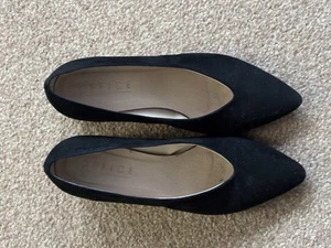 Office Women's Faux Suede Court Shoes, Block Heel, Size 6 - Picture 1 of 4