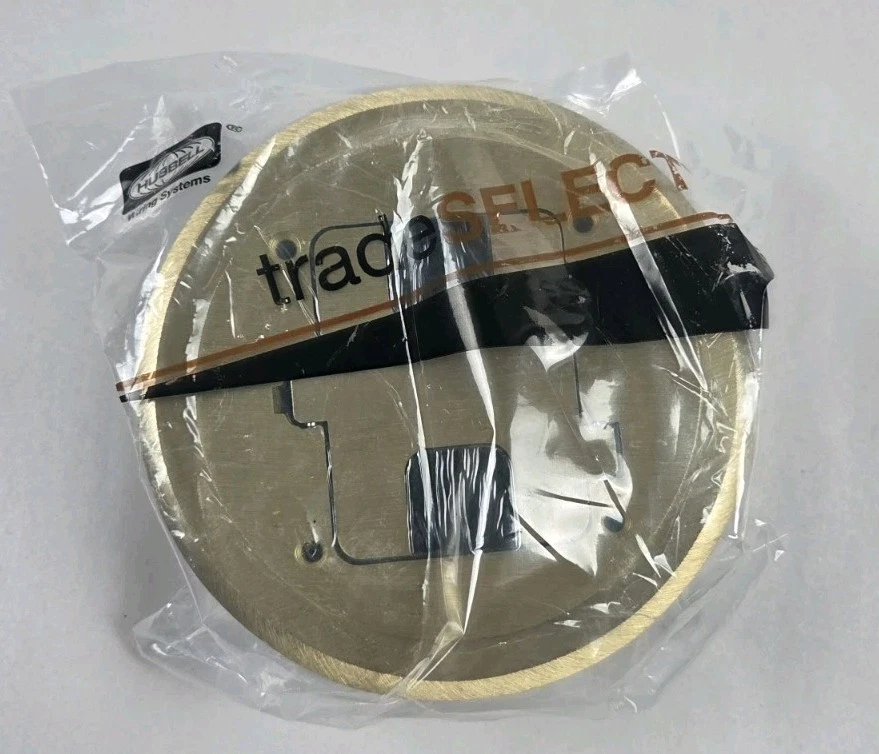 Hubbell tradeSELECT in Floor 15a Delivery System Solid Brass Cover RF406BR