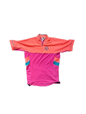 Camiseta de ciclismo vintage anos 90 Nike Echelon XL laranja rosa vintage anos 90 Nike Echelon - Imagem 1 de 4