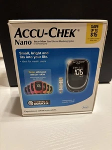 Accu-Chek Nano Diabetes Blood Monitoring Meter NEW, BOX - Picture 1 of 6