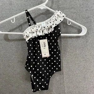 Old Navy Baby Swimsuit Size 3-6M Polka Dot - Picture 1 of 7