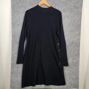 Witchery Dress Womens XL Black Knit Stretch Classic Office Work Event - Picture 1 of 9