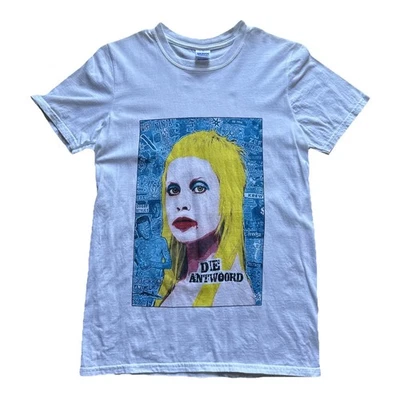 Camiseta Die Antwoord Masculina Pequena Branca Yolandi Visser Rap Rave Concert Tour Zef - Imagem 1 de 4