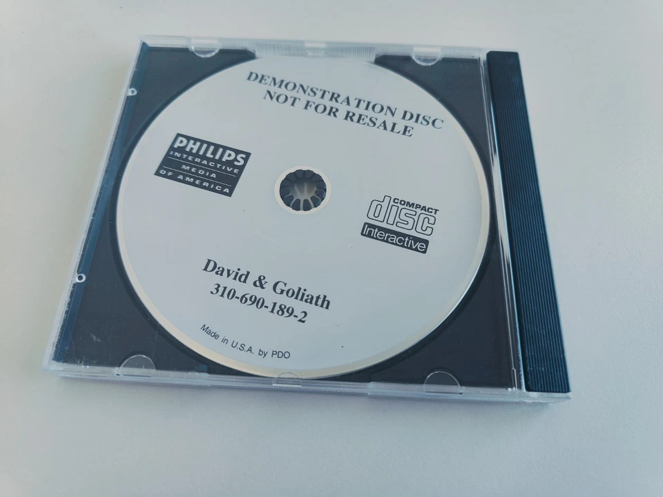 RARE David & Goliath Demonstration Disc Philips CDI Philips CDI Cd-i Original - Image 1 of 1