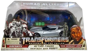 Transformers ROTF Human Alliance Sideswipe con Tech Sargeant Epps Figura NUEVO 2009 - Imagen 1 de 7