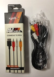 XYAB Compuesto AV Audio Video Cable TV Conexiones RCA para Sega Dreamcast - Imagen 1 de 2