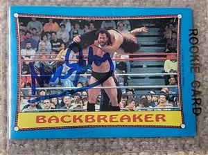 MICK FOLEY AKA NICK FAHEY RC SIGNED CARD 1987 Topps Backbreaker WWF Wrestling 32 - Picture 1 of 3