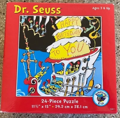 Dr. Seuss Happy Birthday To You - 24 Piece Jigsaw Puzzle NEW Sealed -BePuzzled - Image 1 of 2
