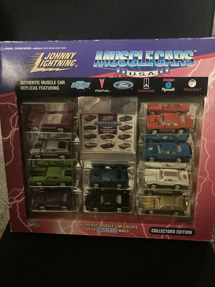 Johnny Lightning Muscle Cars EE. UU. Juego de 10 coches Edición Coleccionista 1995 Nuevo en caja Foto 1 de 4
