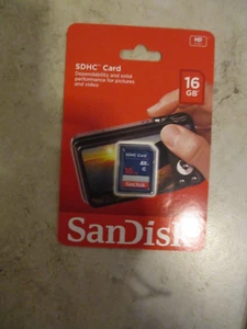 SanDisk 16GB SDHC HD Video Flash Memory Card SDSDB-016G-A46 - Picture 1 of 3
