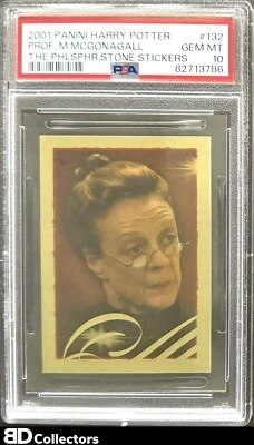 PROFESSOR MCGONAGALL PSA 10 POP 6 #132 2001 Harry Potter Philosopher’s Stone - Image 1 of 3