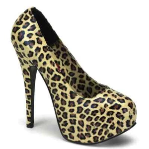 Bordello TEEZE-35 Cheetah Print Pu Concealed Platform Shoes IN-STOCK - Picture 1 of 1