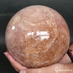 6.7 Kg Natural Large Peach Aventurine Gemstone Crystal Healing Sphere Ball~6.5" - Picture 1 of 9