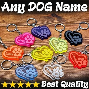 DOG In Loving Memory Memorial Gift Pet Loss Lost Keepsake Keyring BEST QUALITY - Picture 1 of 22