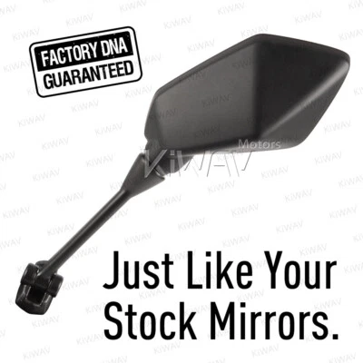 Espejo retrovisor de repuesto de calidad OEM para Kawasaki Ninja 400R EX400CBF 11-16 IZQUIERDO x1ε Foto 1 de 4