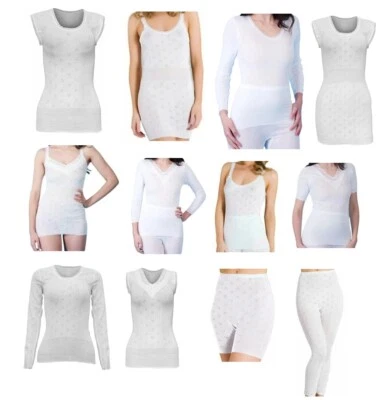 Ladies/Womens Snowdrop Underwear 100% cotton soft Vest Tops & pantie Long Johns