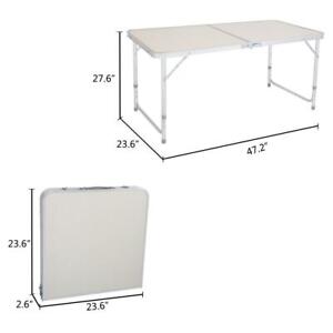 4FT Folding Table Aluminium Alloy Indoor Outdoor Picnic Party