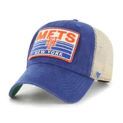 New York Mets '47 Brand Royal Mens Mesh Clean Up Hat - Image 1 of 3