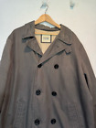 Old Navy Men’s Pea Coat Cotton Canvas Double Breasted Grey/brown Xxl Lined