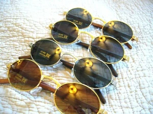 Men's Sunglasses Classic John Lennon Small Oval Women's Hippie Sunglasses 7536AG - Picture 1 of 12