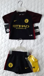 Manchester City Football Kit Nike 2016/2017 - Baby 6-9 Months Shirt Shorts Socks - Picture 1 of 4