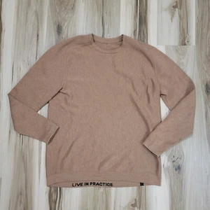 Lululemon New Venture Merino Wool Crewneck Knit Sweater Mens XL? Brown - Picture 1 of 10