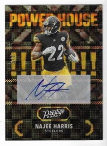Najee Harris 2023 PANINI PRESTIGE NFL AUTOGRAPH CARD Steelers Chargers AUTO SP/5 - Picture 1 of 2