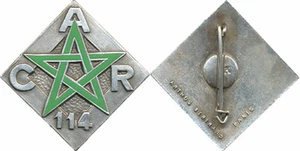 Compagnie Administrative Régionale 114, émail, dos lisse, A.B.(449) (7340) - Imagen 1 de 1